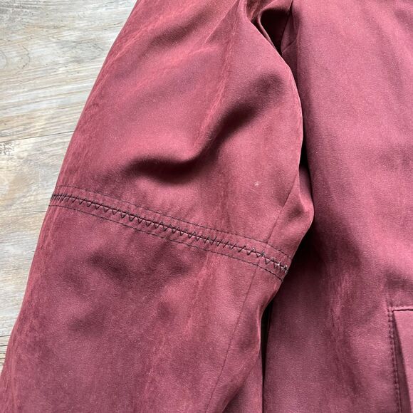 Utex Design Winter Coat Women's Small Oversized Full Length Faux Fur Vintage Red - Picture 10 of 10